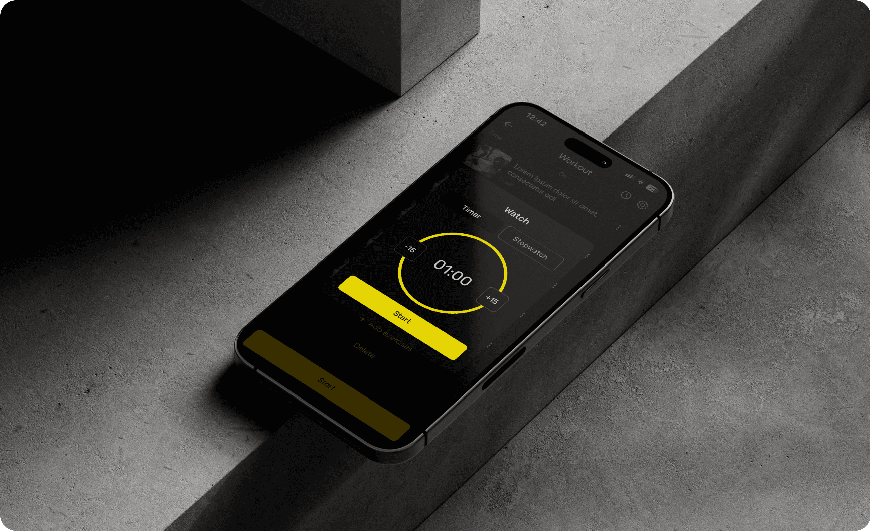 Person tracking workout progress